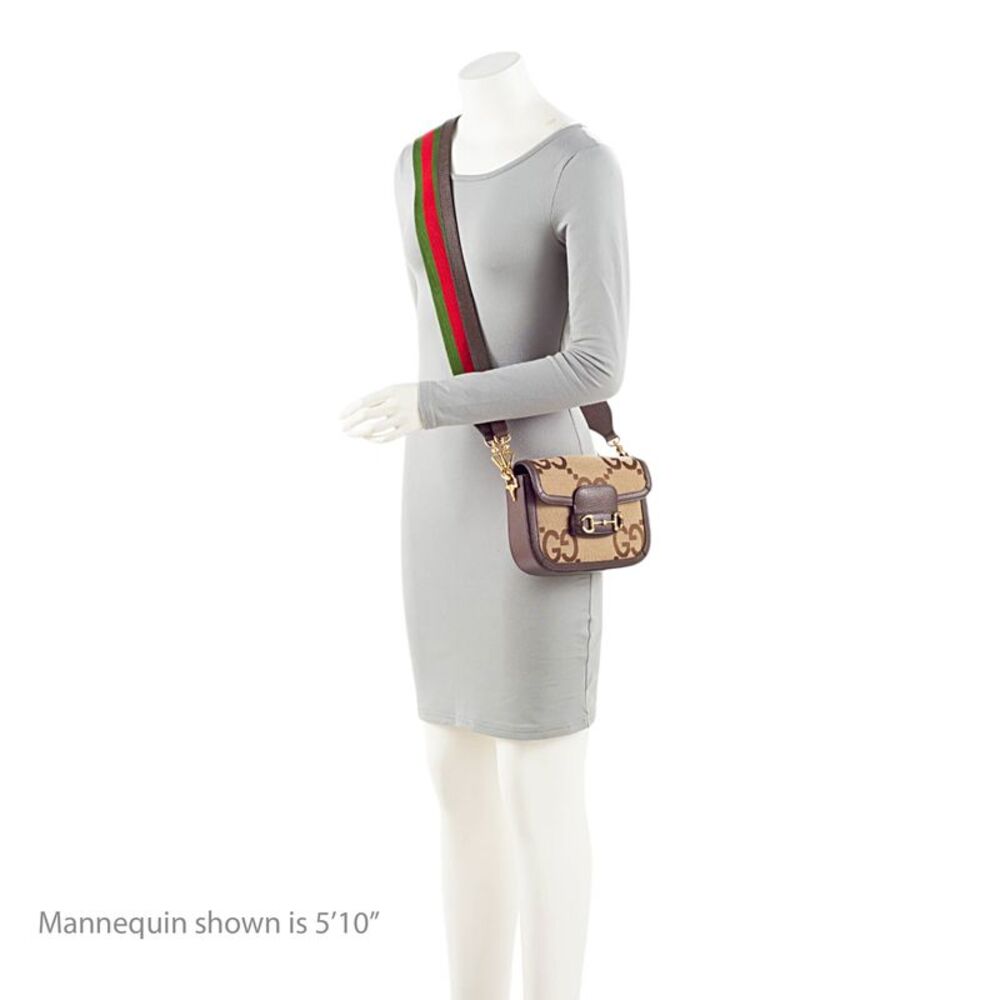 Gucci Jumbo GG Canvas Horsebit 1955 Mini Crossbody - Picture 5 of 13